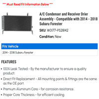 C kondenzator i montaža sušilica za prijemnik - kompatibilan sa - Subaru Forester 2017