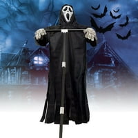 Ghostface strašilica Halloween Scream Frašprečaj - Creative Scream Flying Farecrow Dekoracija dvorišta,