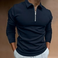 Levmjia muške košulje s dugim rukavima Prodaja muškaraca Ležerne prilike pulover sa čvrstom isključivanjem Zipper Visoka elastična bluza
