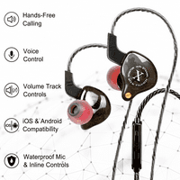 Urban i PRO dinamički hibridni dvostruki vozač u slušalicama za muzičare u ušima sa kablom za uši u