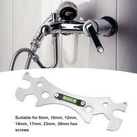 Ključ za popravak slavine, alat za ključeve Multi otvori od nehrđajućeg čelika za kupaonicu i kuhinju