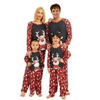 Yilvust Porodica koja odgovara Božićne pidžame Postavite praznične jamme Xmas PJS za žene Muška par i tinejdžeri