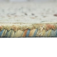 Ručno pušano yage od vunene vune 5 '7' Moderna evropska tepih za sobu za damasku