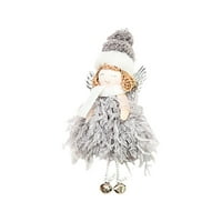 Djevojka zvona privjesak Božić Božić Božić Decor Božićni ukrasi kreativni simpatični mini perjanski bell anđeo
