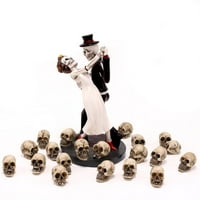 Bestonzon Halloween Skeleton ukras glave glave ljudske lubanje Ornament Desktop mala glava lobanje