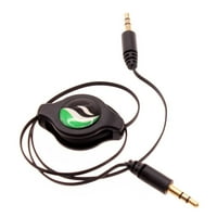 Uvlačivi AU kabelski adapter automobilski stereo aux-in zvučnik zvučnika za zvučnik Jack Wire Black