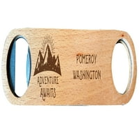 Pomeroy Washington Laserski urezani drveni otvor za otvaranje boca čeka se dizajn