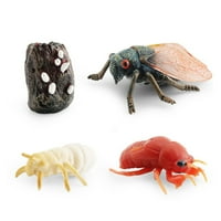 Mini Grasshopper Cicada Bee Spider Rast ciklus Slike Igračke Lijepe obrazovne životinje Model igračke