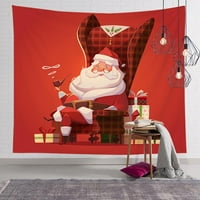 Giligiliso božićna tapiserija Background Background Tkanina Zidna ukras Viseća krpa nazad u školu