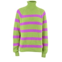 Pad džempera za žene moderno fit džemper pulover casual crew cardigan džemper zeleni s