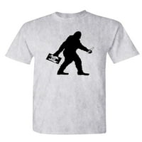 Sasquatch Bigfoot sa pivom - Unise majica
