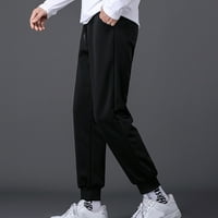 Edvintorg muške pantalone za telohranitelje casual pantalone Slim Fit Solid Boja Svestrane tajice na