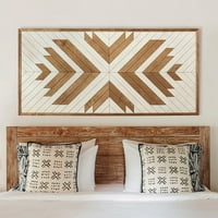 Native drveni zidni umjetničko-dnevni boravak Wood Wall Panel - Farmhouse Wall Art