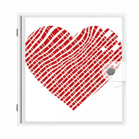 Red Valentinovo uzorak srca Foto album novčanik Wedding Family 4x6