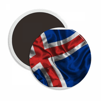 Svila teksture Island Oznaka uzorka okrugli ceroks frižider magnet zadržava ukrašavanje