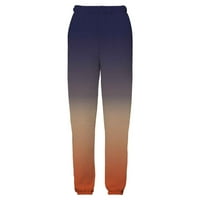 Brglopf ženske jogger hlače ravno noga visoke elastične struk pantalone gradijentne kravate dye lounge