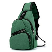 Seksi torba za crte na ramenu za muškarce - remen ruksak torbica sa USB priključkom za punjenje za odrasle