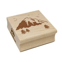 Mountain Scenic Pejzaž kvadratni gumeni žig žigosanje Scrapbooking Crafting - mali 1,25in