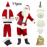 Božićni muški santa set santa, odrasli Santa Claus kostim za muškarce -xxl