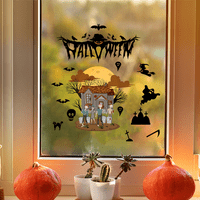 Rush Halloween Prozor Cling naljepnice Ghost Bat Halloween naljepnice za prozor Halloween naljepnice