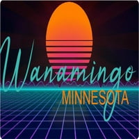 Lamberton Minnesota Vinil Decal Stiker Retro Neon Design