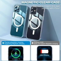 Magnetc Clear TELEFONS kućište otporan na udarce za iPhone magsafe pro max