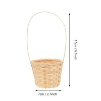 Košara košara Cvijet Mini Wicker Spremište slatkiši za piknik Woven Wedding Girl Rattan Poklon Rustikalni