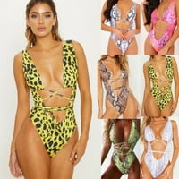PUDCOCO seksi ženske dame kupaći kostim podstavljen bikini kupaći kostimi plaža kupanje jedan monokini