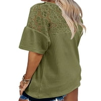 Abtel Ladies Tee majica kratkih rukava obična majica za žene casual loungewear pulover Armygreen m