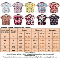 Rejlun Men Bluza Kratki rukav Ljetne košulje rever redovito Fit Tee Hawaiian Daily Wear T Majica Style