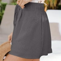 Scyoekwg plus veličina Ženske kratke hlače Ljetna moda Solid boja casual široke kratke hlače Comfy casual