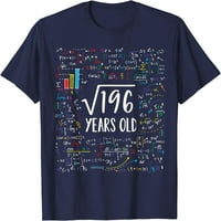 Kvadratni korijen od 14. rođendana godina starih poklona matematička bday majica