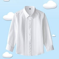 Nosite bijelu bluzu Formalnoj djeci Chlidren Tops Košulje Dječaci Djevojke Dugme Baby Girls vrhovi djevojaka