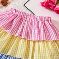 Djevojke Toddler Haljine Summer Multicolor Ležerne suknje Ležerne suknje Princess Sukrt za djecu u dobi
