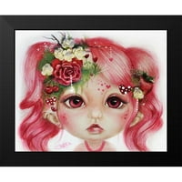 Rosie Valentine - Munchkinz Elf Crni moderni uokvireni muzej Art Print pod nazivom - Sheena Pike Art