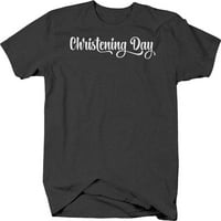 Dan krštenja Christian Baptism blagoslovi majica za muškarce 2xl tamno siva