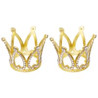 Mini Crown Cake Topper Rhinestone Crown Cake Ornament Party Cake Crown Topper