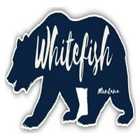 Whitefish Montana suvenir Vinil naljepnica naljepnica Bear Disight