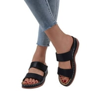 DpitySerensio ženske letnje ljubljene pete s gustom potplaćima papuče modne flop ortopedske sandale