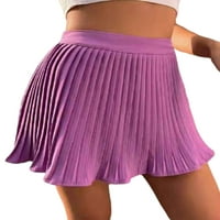 Glonme ženske nepravilne rubne suknje rušene ljetne mini suknje rastezljivi odmor