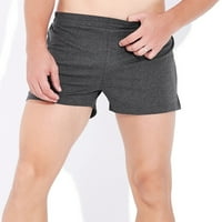 Muške ljetne pune boje pamučne hlače Elastična opsega labavi brzi suhi casual sportski trčanje ravne kratke hlače donje rublje