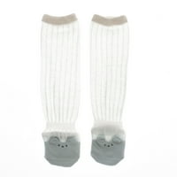 Šarmljivi par čarape za bebe Duljine koljena otporna na habanje prozračne crtane životinjske majice