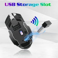 Punjivi bežični Bluetooth miše s više uređaja sa DPI opcijama, ergonomski optički prenosivi tihi miš za ljubičastu crnu boju