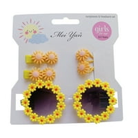 Hirigin Kids Baby Girls Sunčane naočale Lagane slatke cvjetne zaštite od sunca za zaštitu od sunca i