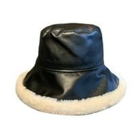 Gusta topla ribarska kapa imitacija zečje krznene rubovi FAU kožna vjetroporna kašika hat modni dodaci