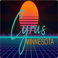 Cyrus Minnesota Frižider Magnet Retro Neon dizajn