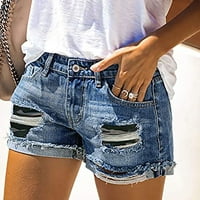 OKBOP Atletski kratke hlače za žene Ljetni džep seksi ripped traper kratke hlače Super kratke hlače