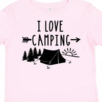Inktastic Volim kamp i drveće poklon dječaka malih majica ili majica mališana