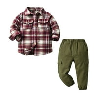 Fattazi Toddler Boy odjeća Baby Boy odjeća za djecu plaćene pantalone za pantalone postavi odjeću