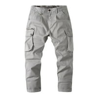 Dqueduo teretni pantalone za muškarce Ležerne traperice Modni džep trend muške mikro elastične tanke